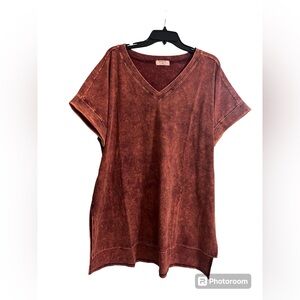 Zenana high low t shirt
